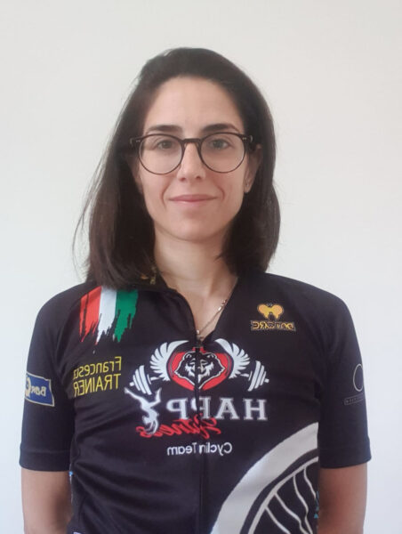 Francesca Di Federico, istruttrice di indoor cycling e di tonificazione della palestra happy fitness di Pretoro, vicino Guardiagrele