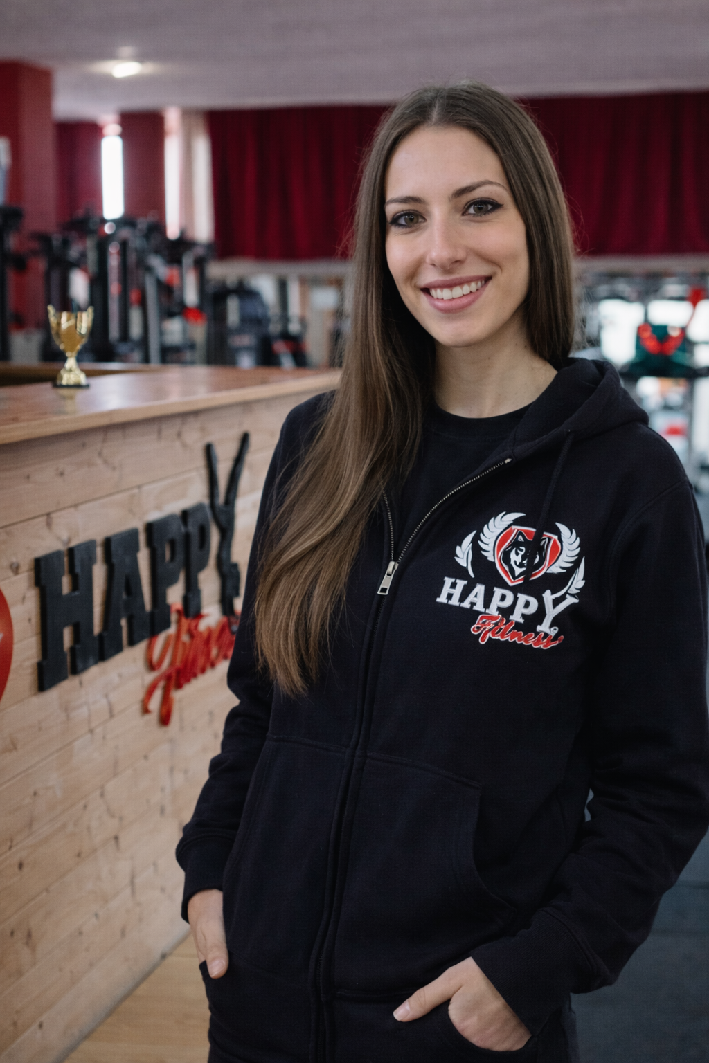 Marzia Legnini, istruttrice di TACFIT e addetta alla reception della palestra Happy Fitness di Pretoro